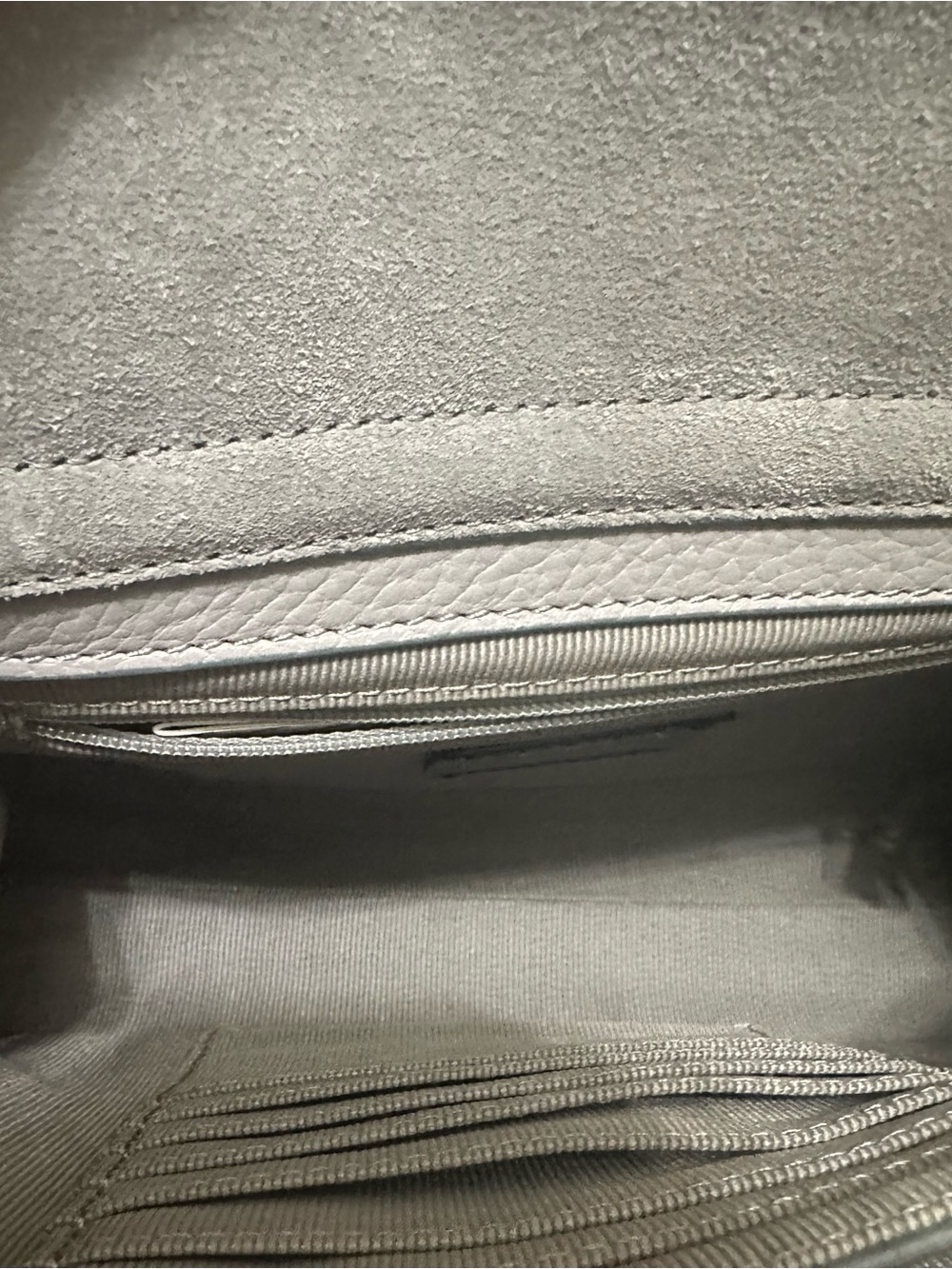Furla Grey Leather Chain Shoulder Bag - Picture 10 of 11